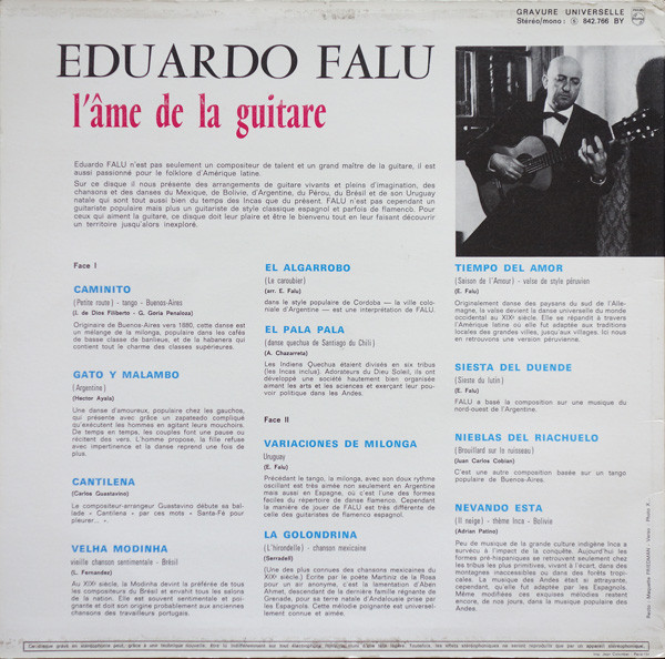 baixar álbum Eduardo Falu - Lâme De La Guitare