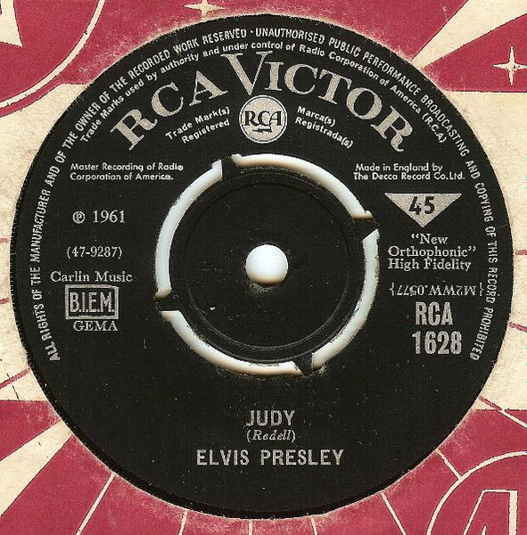 Elvis Presley – There's Always Me / Judy (1967, Vinyl) - Discogs