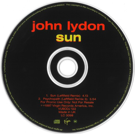 Album herunterladen John Lydon - Sun