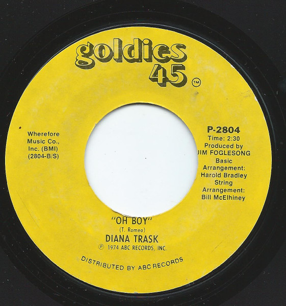 Diana Trask Jeris Ross Oh Boy Pictures On Paper Vinyl