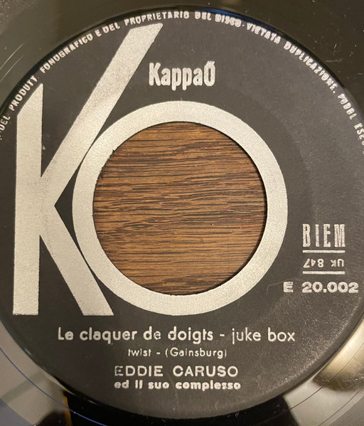 Eddie Caruso E Il Suo Complesso Le Claquer De Doigts Vinyl