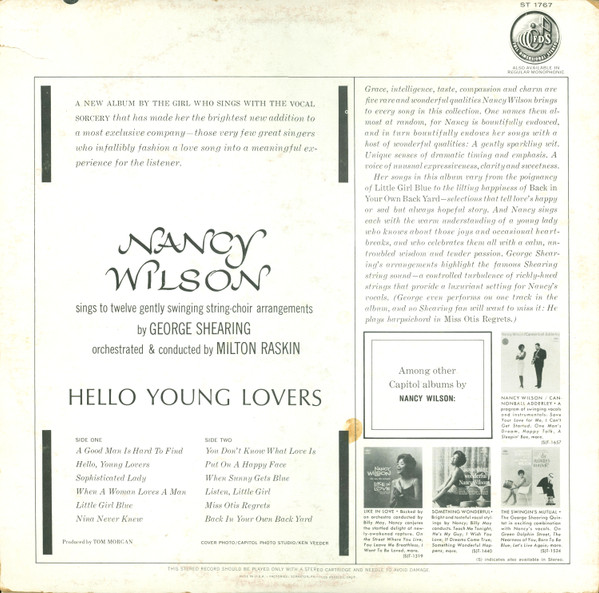 Album herunterladen Nancy Wilson - Hello Young Lovers