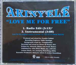 Akinyele – Love Me For Free (1996, CD) - Discogs