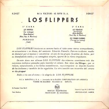 Album herunterladen Los Flippers - La Vikinga Perdido La Piragua No Tengo Dinero