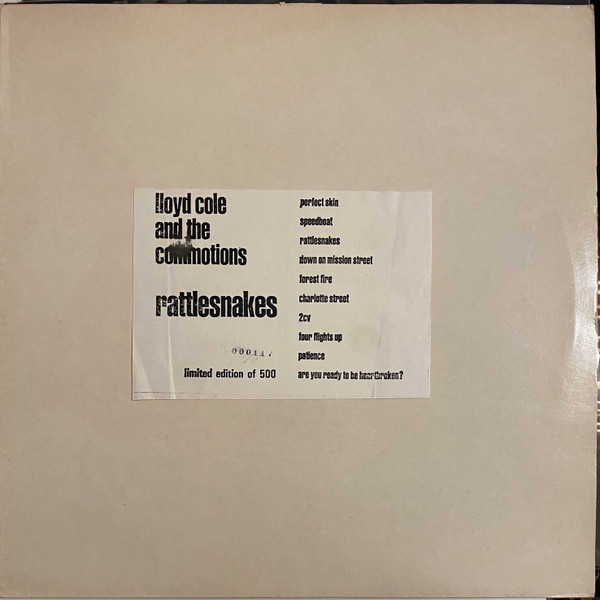 Lloyd Cole And The Commotions - Rattlesnakes | Releases | Discogs