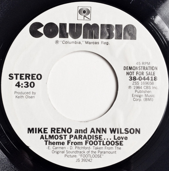 Mike Reno feat. Ann Wilson - Letra de Almost Paradise (Love Theme