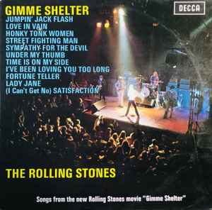 The Rolling Stones - Gimme Shelter (Songs From The New Rolling Stones Movie "Gimme Shelter") album cover