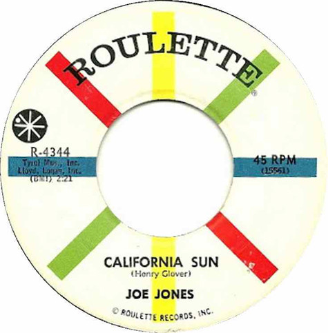 lataa albumi Joe Jones - California Sun Please Dont Talk About Me When Im Gone