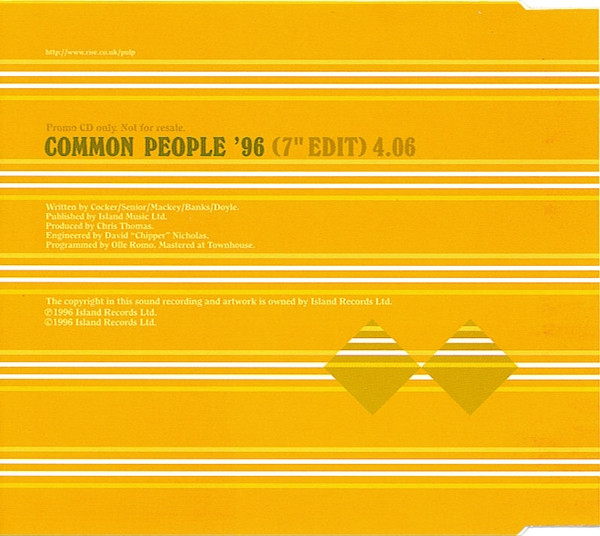 ladda ner album Pulp - Common People 96