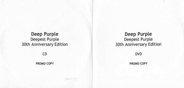 Deep Purple Deepest Purple 30th Anniversary Edition 2010 Cd Discogs 