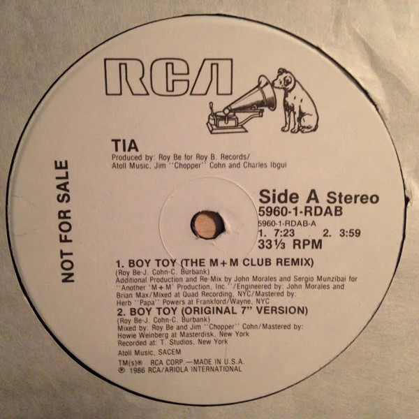 Tia – Boy Toy (1986, Vinyl) - Discogs