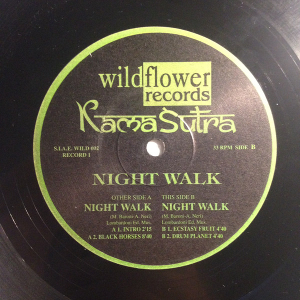 Kamasutra – Night Walk (1994, Green label, Vinyl) - Discogs