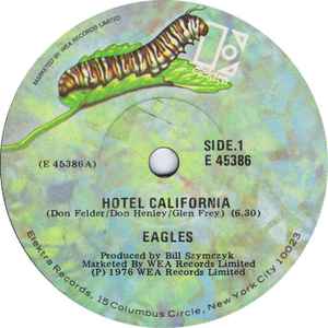 The Eagles - Hotel California Vinyl, Music