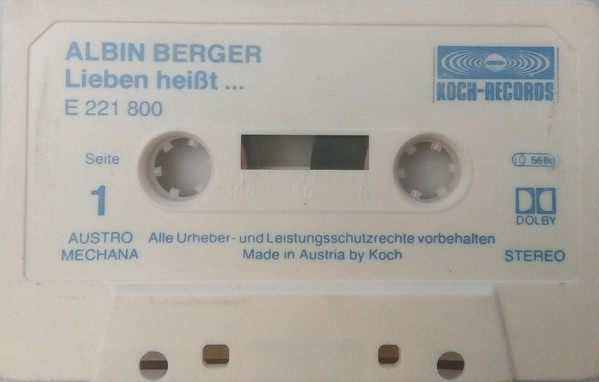 baixar álbum Albin Berger - Lieben Heißt