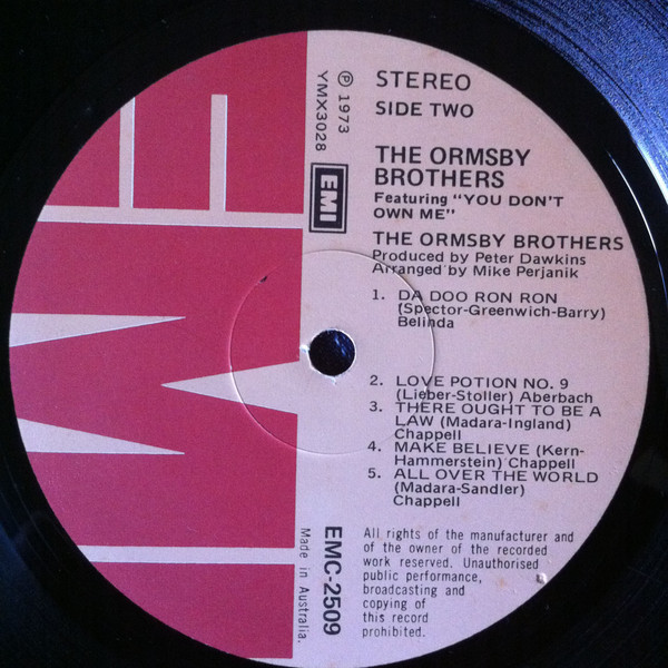 lataa albumi The Ormsby Brothers - The Ormsby Brothers Featuring You Dont Own Me