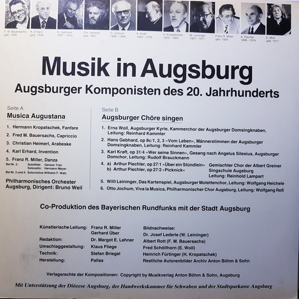 last ned album Various - Musik In Augsburg