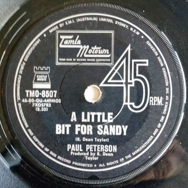 Paul Petersen – A Little Bit For Sandy (1968, Knock-Out Center