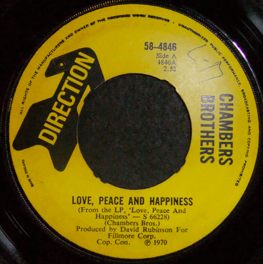 Chambers Brothers - Love, Peace And Happiness / If You Want Me To