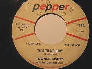 Townsel Sisters - Talk to me Baby/Moanin' Groanin' Blues album cover