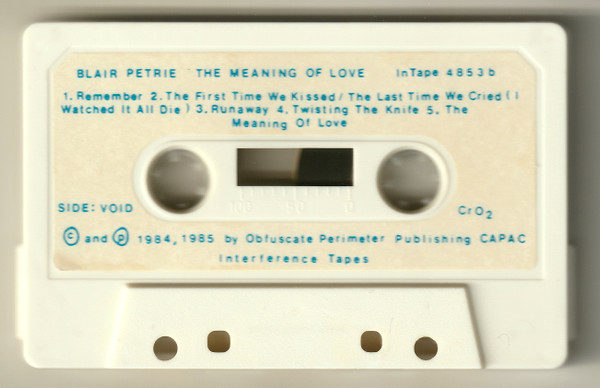 télécharger l'album Blair Petrie - The Meaning Of Love