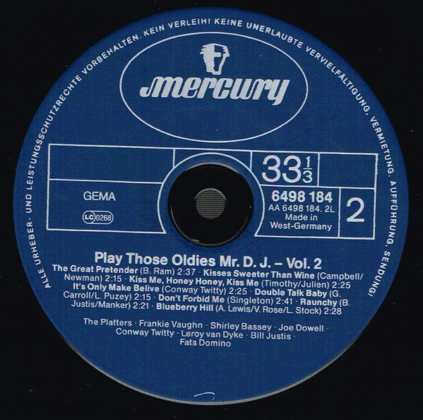 télécharger l'album Various - Play Those Oldies Mr DJ Vol II