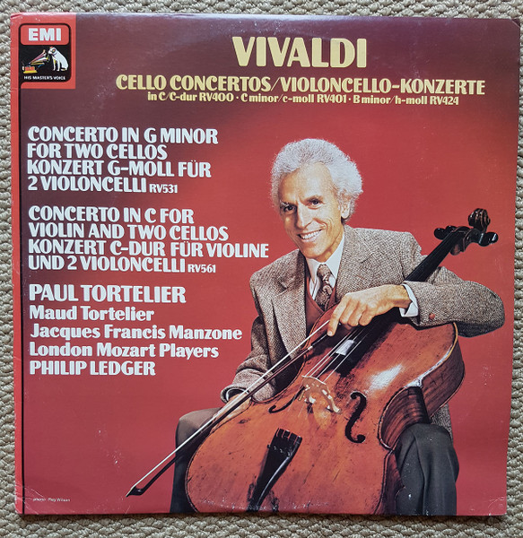 Vivaldi / Paul Tortelier, Maud Tortelier, Jacques-Francis Manzone