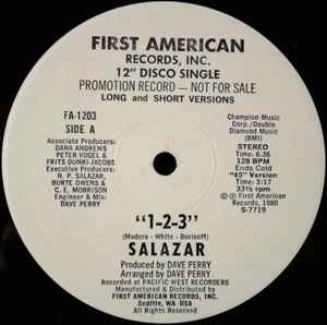 Salazar (2) - 1-2-3 / Let's Hang On album cover