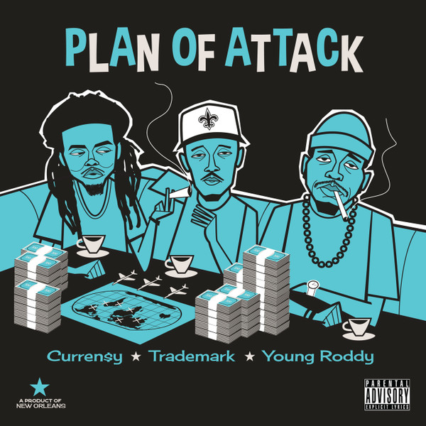 Curren$y, Trademark Da Skydiver, Young Roddy – Plan Of Attack