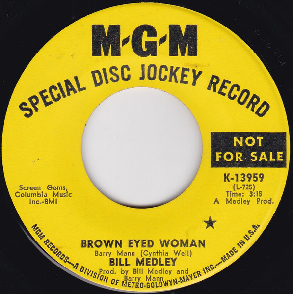 Bill Medley – Brown Eyed Woman (1968, Vinyl) - Discogs