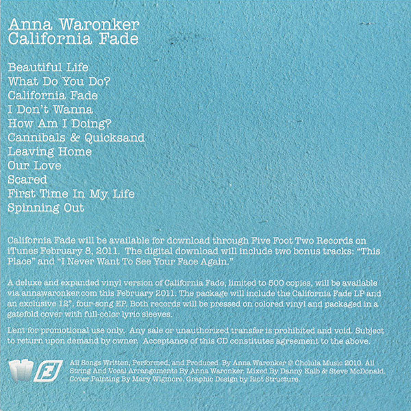 lataa albumi Anna Waronker - California Fade