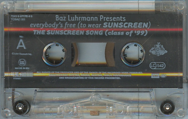 baixar álbum Quindon Tarver Lee Perry John Paul Young - Baz Luhrmann Presents Everybodys Free To Wear Sunscreen The Sunscreen Song Class Of 99
