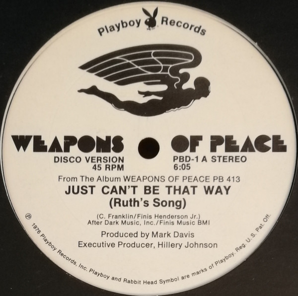 Weapons Of Peace Just Can T Be That Way Ruth S Song Mighty Hard Man 1976 Vinyl Discogs