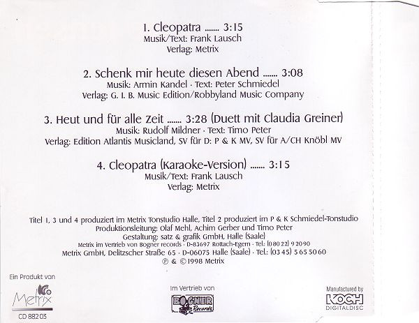 télécharger l'album Uwe Jensen - Cleopatra