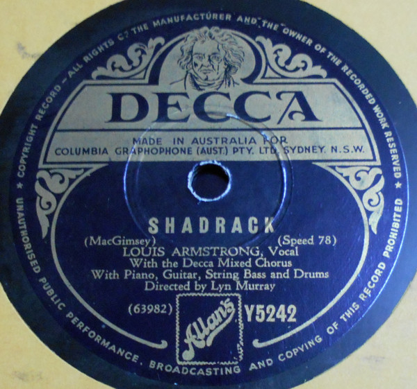 last ned album Louis Armstrong With The Decca Mixed Chorus - Shadrack Jonah And The Whale