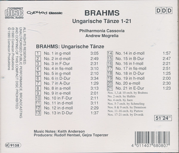 descargar álbum Brahms - Hungarische Tänze 1 21