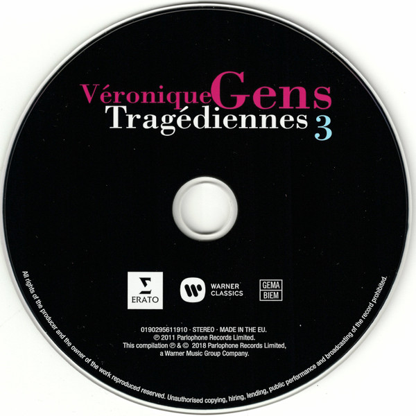 descargar álbum Véronique Gens - Tragédiennes 1 3 From Lully To Saint Saëns