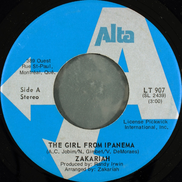 baixar álbum Zakariah - The Girl From Ipanema
