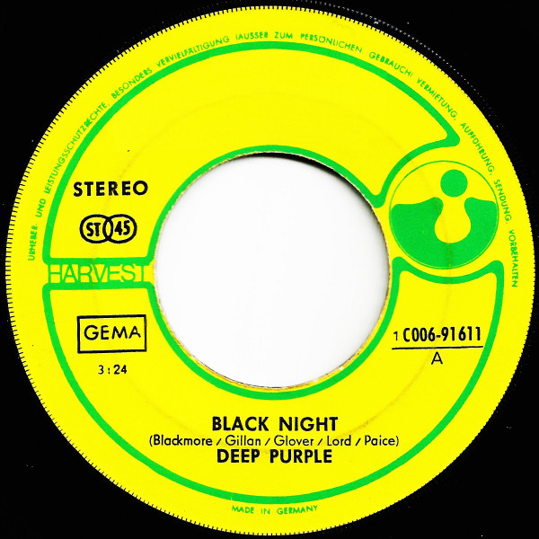 Deep Purple - Black Night | Releases | Discogs