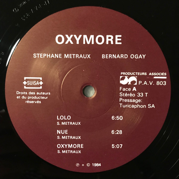 lataa albumi Stephane Metraux Bernard Ogay - Oxymore