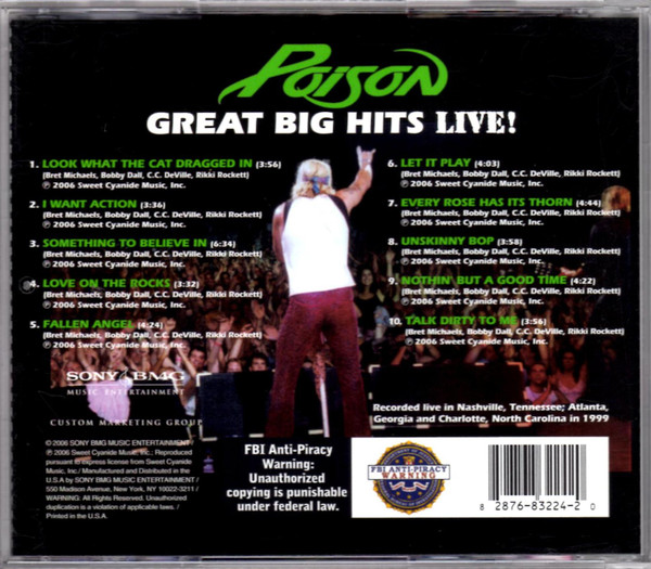 télécharger l'album Poison - Great Big Hits Live