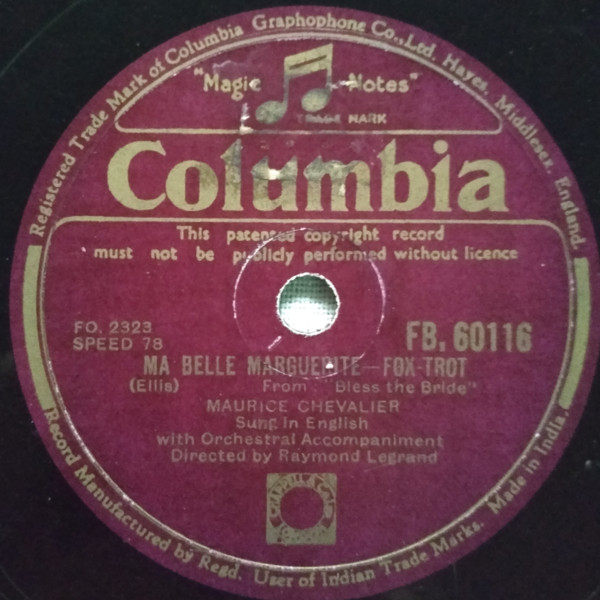 descargar álbum Maurice Chevalier - On A Slow Boat To China Ma Belle Marguerite