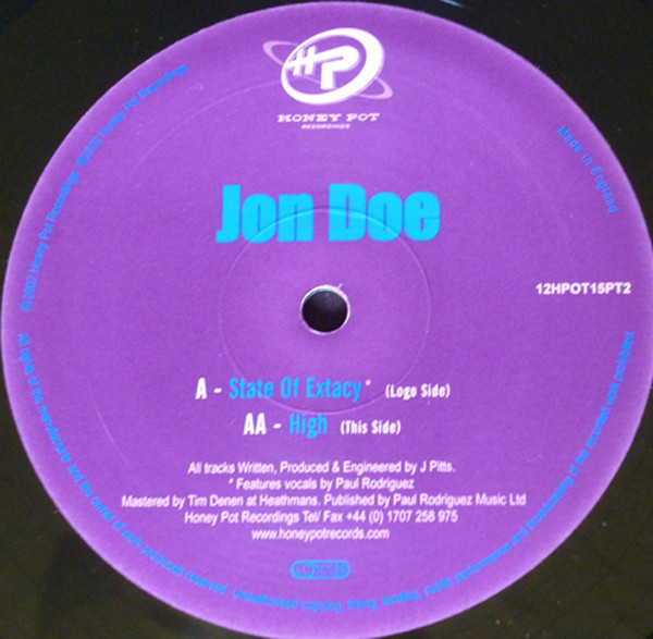 descargar álbum Jon Doe - State Of Extacy High