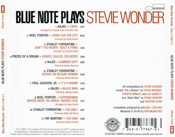 ladda ner album Various - Blue Note Plays Stevie Wonder