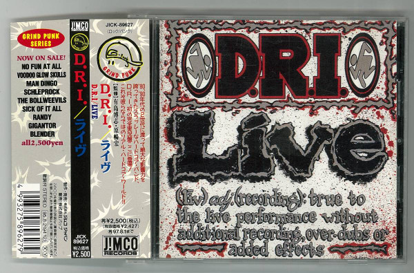 Dirty Rotten Imbeciles – Live (1995, CD) - Discogs