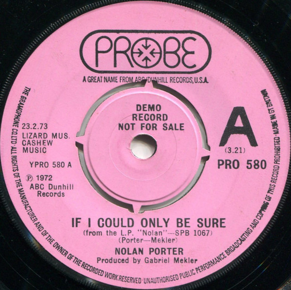 Nolan Porter - If I Could Only Be Sure | Releases | Discogs
