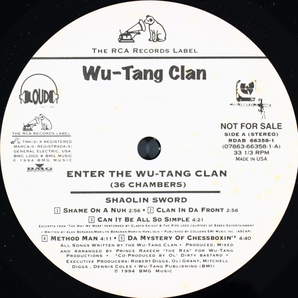 Wu-Tang Clan – Enter The Wu-Tang Clan (36 Chambers) (1994, Vinyl