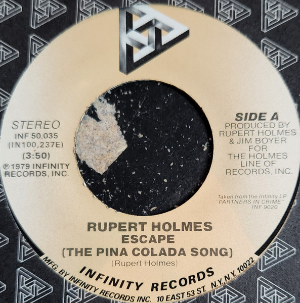 Distill Slum Morning Rupert Holmes – Escape (The Pina Colada Song) (1979, Pinckneyville  Pressing, Vinyl) - Discogs