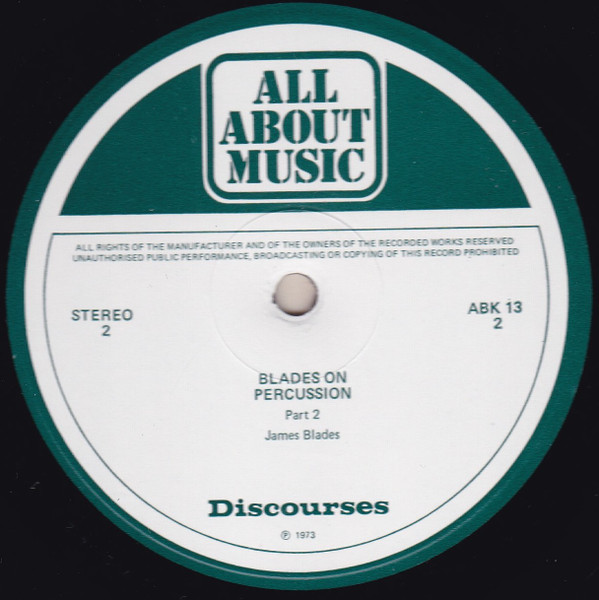 James Blades - Blades On Percussion | Discourses/All About Music (ABK13) - 4