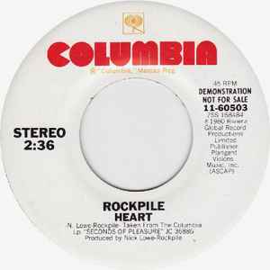 Rockpile – Heart (1980, Vinyl) - Discogs