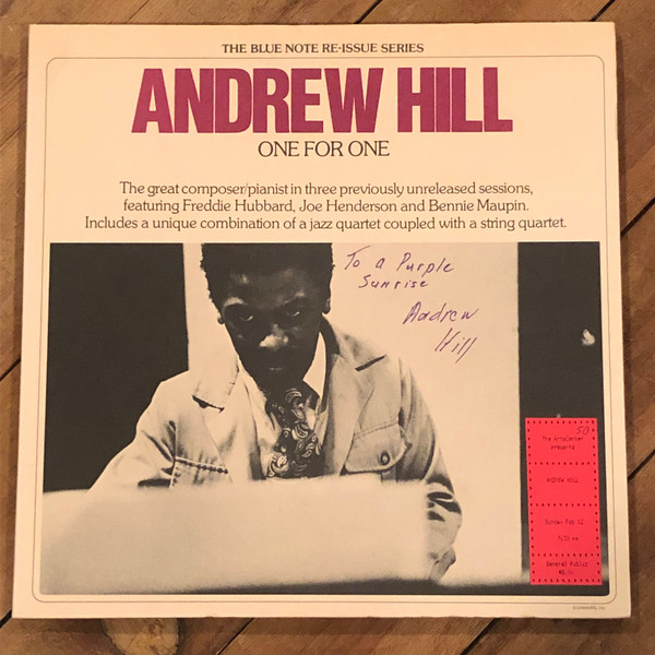 Andrew Hill – One For One (1975, Vinyl) - Discogs
